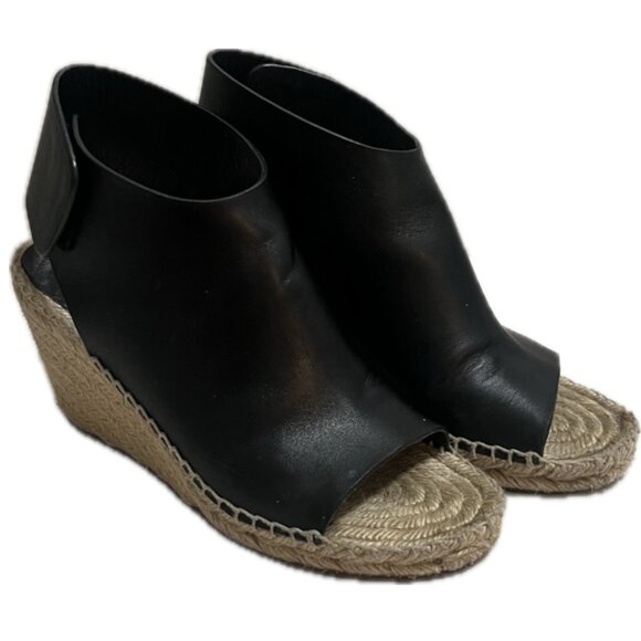 Celine Black Leather Espadrilles - Picture 1 of 5